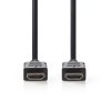 High Speed HDMI™ kabel s Ethernetem | Konektor HDMI ™ | Konektor HDMI ™ | 4K@30Hz | ARC | 10.2 Gbps | 7.50 m | Kulatý | PVC | Černá | Label