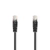 Nedis nestíněný síťový kabel UTP CAT5e, zástrčka RJ45 - zástrčka RJ45, 1 m, černá (CCGL85100BK10)