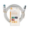 Cat 6a kabel | S / FTP | RJ45 Zástrčka | RJ45 Zástrčka | 2.00 m | Snagless | Kulatý | LSZH | Bílá | Label