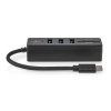 Nedis CCGB64250BK01 USB hub 1x USB-C na 3x USB-A + čtečka paměťových karet SD/MicroSD, 5 Gbps