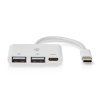 USB hub | 1x USB-C™ | 1x USB-C™ / 2x USB 2.0 A Female | 3 Porty port(s) | Napájení z USB