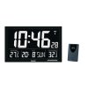 Rádiem řízené nástěnné hodiny 37x23cm s meteostanicí Balance 866498