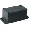 Krabička s bočními úchyty, ABS plast, IP 65 / NEMA 4, tmavě šedá 115 x 65 x 55 mm