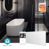Nedis SmartLife chytrý WiFi infračervený topný panel, 700 W, dálkové ovládání, IP44, bílá (HTIP700WTW)