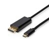 USB-C™ Adaptér | USB 3.2 Gen 1 | USB-C™ Zástrčka | DisplayPort Zástrčka | 4K@60Hz | 2.00 m | Kulatý | Pozlacené | PVC | Černá | Label