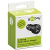 Goobay 63518 nabíječka do zásuvky autozapalovače 12 - 24V pro 2x USB (1x 3100mA nebo 2x 1550mA)