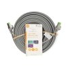Nedis síťový kabel S/FTP CAT7, zástrčka RJ45 - zástrčka RJ45, 15 m, Snagless, LSZH, šedá (CCGL85420GY150)