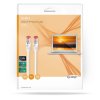 Síťový kabel CAT6 | RJ45 Zástrčka | RJ45 Zástrčka | S / FTP | 10.0 m | Kulatý | LSZH / PVC | Bílá | Blistr