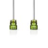 Nedis síťový kabel S/FTP CAT7, zástrčka RJ45 - zástrčka RJ45, 2 m, Snagless, LSZH, šedá (CCGL85420GY20)