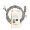 Nedis síťový kabel S/FTP CAT7, zástrčka RJ45 - zástrčka RJ45, 2 m, Snagless, LSZH, šedá (CCGL85420GY20)