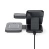 Nedis WDCHAQ15W110BK bezdrátová nabíječka 3v1, 15 W, USB-A/USB-C