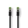 Nedis síťový kabel S/FTP CAT7, zástrčka RJ45 - zástrčka RJ45, 3 m, Snagless, LSZH, černá (CCGL85420BK30)