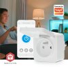 SmartLife Chytrá Zásuvka | Zigbee 3.0 | IP44 | Měřič výkonu | 3680 W | Francie / Typ E (CEE 7/6) | 0 - 55 °C | Android™ / IOS | Bílá | 1 kusů
