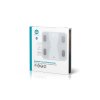 Nedis SmartLife chytrá osobní váha, Bluetooth, BMI / BMR, tuk, voda, kosti, svaly, 180 kg max., tvrzené sklo (BTHPS11WT)