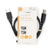 Nedis propojovací kabel USB 2.0 zástrčka USB A - zástrčka USB A, 1 m, černá (CCGL60000BK10)