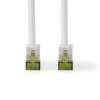Nedis síťový kabel S/FTP CAT7, zástrčka RJ45 - zástrčka RJ45, 2 m, Snagless, LSZH, bílá (CCGL85420WT20)