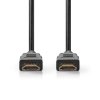 Premium Vysokorychlostní HDMI ™ kabel s Ethernetem | Konektor HDMI ™ | Konektor HDMI ™ | 4K@60Hz | 18 Gbps | 1.00 m | Kulatý | PVC | Černá | Label