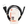 Nedis napájecí kabel zástrčka EURO - IEC-320-C7, 2 m, černá (CEGL11040BK20)