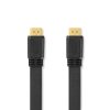 High Speed HDMI™ kabel s Ethernetem | Konektor HDMI ™ | Konektor HDMI ™ | 4K@30Hz | 10.2 Gbps | 2.00 m | Plochý | PVC | Černá | Label
