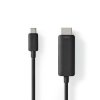 Nedis propojovací kabel USB 3.2 gen.1 zástrčka USB-C - zástrčka HDMI, 1 m (CCGL64655BK10)