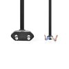 Napájecí flexo Euro kabel 2 x 0.75 mm, 2 m, černá (CEGL11700BK20)