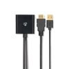 HDMI™ Adaptér | Konektor HDMI ™ | DisplayPort Zástrčka / USB-A Zástrčka | Pozlacené | Přímý | PVC | Černá | 1 kusů | Box