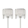 Nedis datový kabel RS232 zástrčka D-Sub 25-pin - zástrčka D-Sub 25-pin, 2 m, slonovinová (CCGL52100IV20)