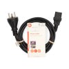 Nedis napájecí kabel zástrčka typ K (Dánsko) - IEC320-C13 černá, 2 m (CEGL11400BK20)