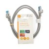 Síťový kabel CAT6a | S / FTP | RJ45 Zástrčka | RJ45 Zástrčka | 1.00 m | Snagless | Kulatý | LSZH | Šedá | Label