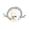 Síťový kabel CAT6a | S / FTP | RJ45 Zástrčka | RJ45 Zástrčka | 2.00 m | Snagless | Kulatý | LSZH | Šedá | Label