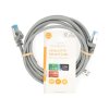 Síťový kabel CAT6a | S / FTP | RJ45 Zástrčka | RJ45 Zástrčka | 3.00 m | Snagless | Kulatý | LSZH | Šedá | Label