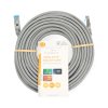 Síťový kabel CAT6a | S / FTP | RJ45 Zástrčka | RJ45 Zástrčka | 15.0 m | Snagless | Kulatý | LSZH | Šedá | Label