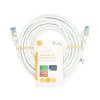 Síťový kabel CAT6a | S / FTP | RJ45 Zástrčka | RJ45 Zástrčka | 10.0 m | Snagless | Kulatý | LSZH | Šedá | Label