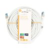 Síťový kabel CAT6a | S / FTP | RJ45 Zástrčka | RJ45 Zástrčka | 20.0 m | Snagless | Kulatý | LSZH | Šedá | Label