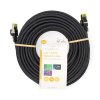 Nedis síťový kabel S/FTP CAT7, zástrčka RJ45 - zástrčka RJ45, 15 m, Snagless, LSZH, černá (CCGL85420BK150)