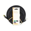Nedis síťový kabel S/FTP CAT7, zástrčka RJ45 - zástrčka RJ45, 20 m, Snagless, LSZH, černá (CCGL85420BK200)
