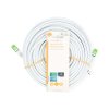 Síťový kabel Cat 8.1 | S / FTP | RJ45 Zástrčka | RJ45 Zástrčka | 20.0 m | Kulatý | LSZH | Bílá | Label