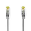 Síťový kabel Cat 8.1 | S / FTP | RJ45 Zástrčka | RJ45 Zástrčka | 0.50 m | Kulatý | LSZH | Šedá | Label