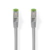 Síťový kabel Cat 8.1 | S / FTP | RJ45 Zástrčka | RJ45 Zástrčka | 20.0 m | Kulatý | LSZH | Šedá | Label