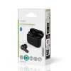 Nedis HPBT2425BK Bluetooth bezdrátová sluchátka do uší, ENC, 24 hod. výdrž, nabíjecí pouzdro, černá