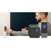 Bezdrátový Zvonek | Síťové napájení | 100 - 240 V AC 50/60 Hz | 1x 23A 12V | Hlasitost: 110 dB | Dosah signálu: 150 m | IP55 | Nastavitelná hlasitost | 58 Melodií | 2 Přijímače | Černá