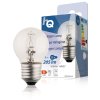 HQ halogenová žárovka E27 mini globe 230V 18W 205lm 2800K, HQHE27BALL001