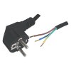 Valueline napájecí flexo kabel UNISCHUKO 3 x 0.75 mm černý, 1.8 m, EL-POWER202