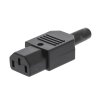 Konektor napájecí síťový 230 V IEC-320-C13 černý (VLEP11805B)