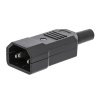 Konektor napájecí síťový 230 V IEC-320-C14 černý (VLEP11806B)