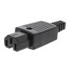 Konektor napájecí síťový 230 V IEC-320-C15 černý (VLEP11807B)