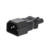 Redukce napájecí síťová IEC-320-C14 na IEC-320-C7 černá (VLEP11910B)