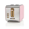 Nedis KABT510EPK topinkovač / 900 W / 2 široké otvory / Soft-Touch / růžová