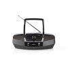 Nedis SPBB200BK přenosný přehrávač 12 W / CD / rádio / Bluetooth / USB / AUX černý
