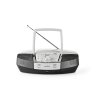 Nedis SPBB200WT přenosný přehrávač 12 W / CD / rádio / Bluetooth / USB / AUX, bílý